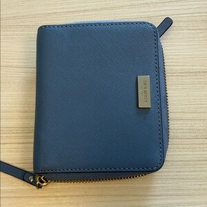 Kate Spade Navy Blue Zip-Around Wallet